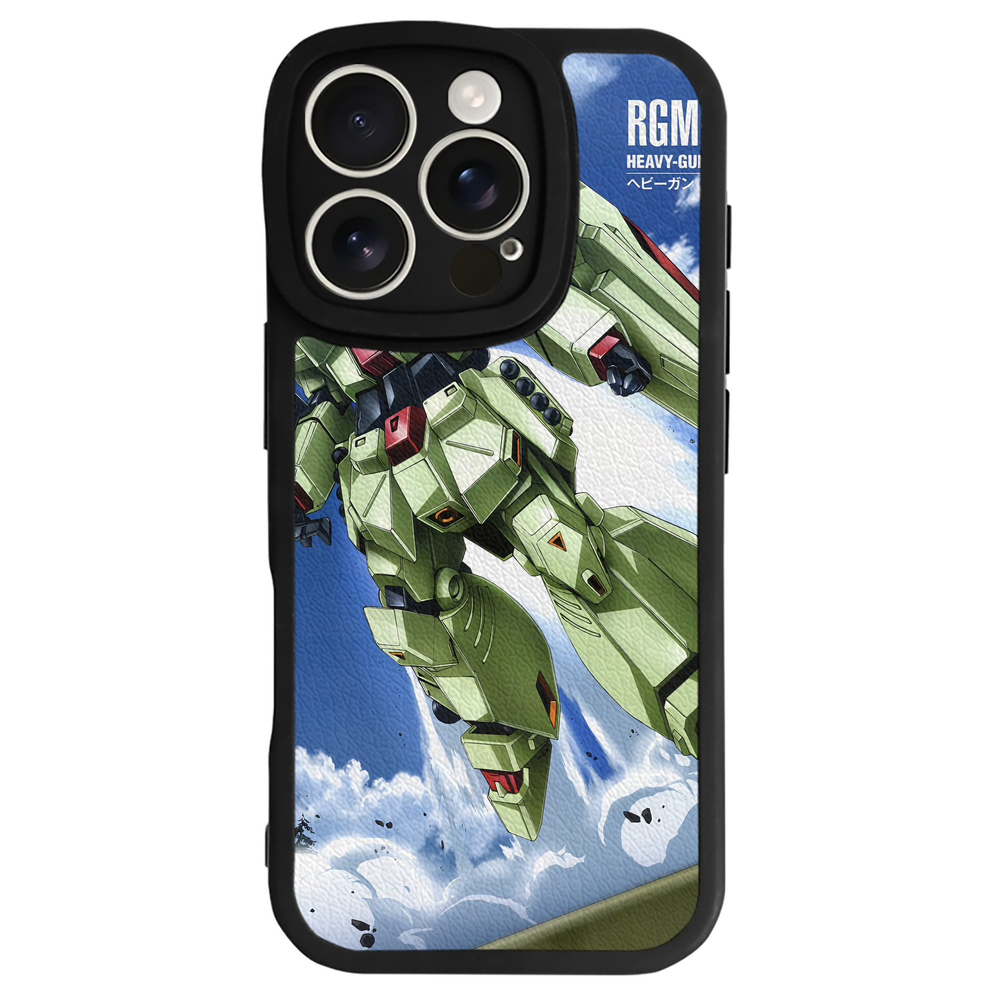 （画像用） 機動戦士ガンダム Mobile Suit Gundam 【iPhone 16シリーズ対応】シリコンスマホケース（レザー調） 材質：シリコン
